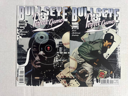 BULLSEYE PERFECT GAME #1-2 NM- Tim Bradstreet Covers SET