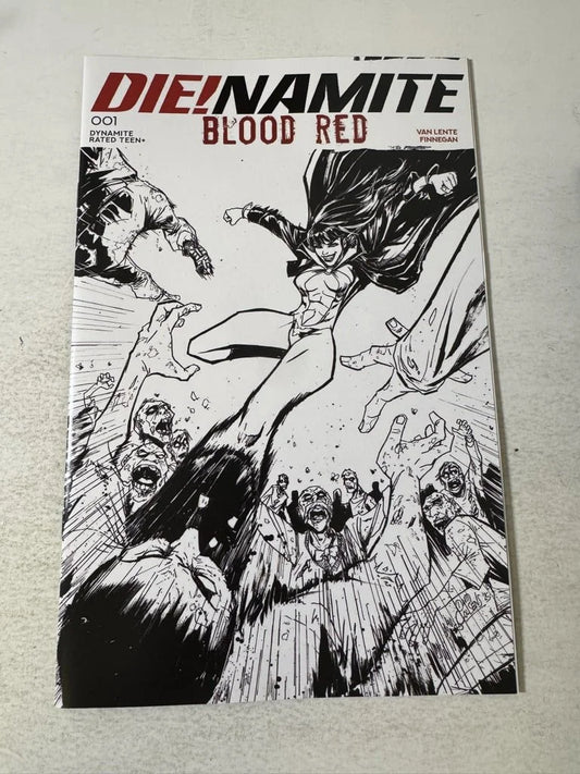 DIE!NAMITE Blood Red #1 NM B/W Ej Su Q Blind Bag Variant