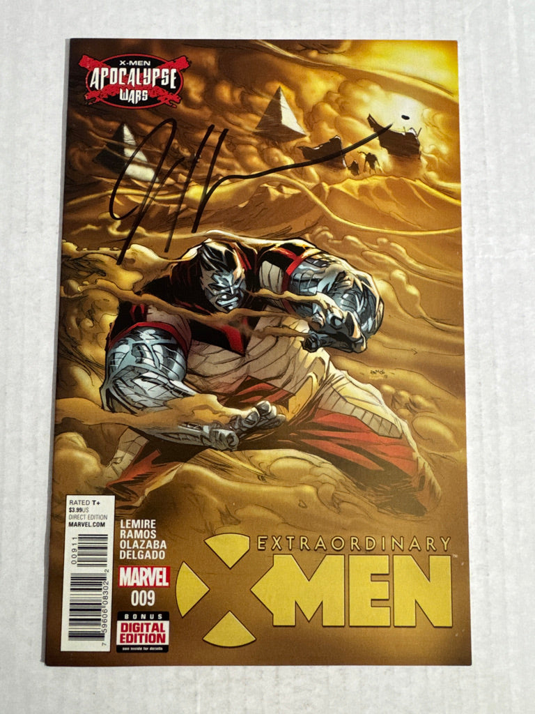 Extraordinary X-Men #9 NM Humberto Ramos SIGNED by Jeff Lemire