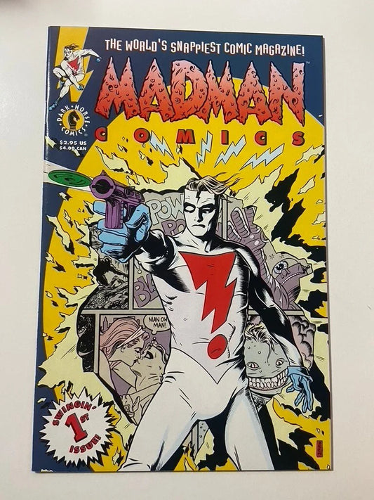 MADMAN COMICS #1 NM- Frank Miller Back Cover