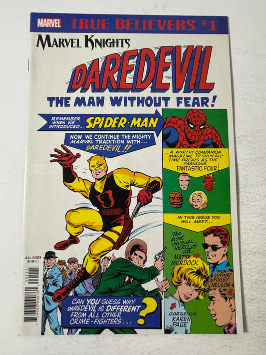 DAREDEVIL #1 NM True Believers Reprint Variant