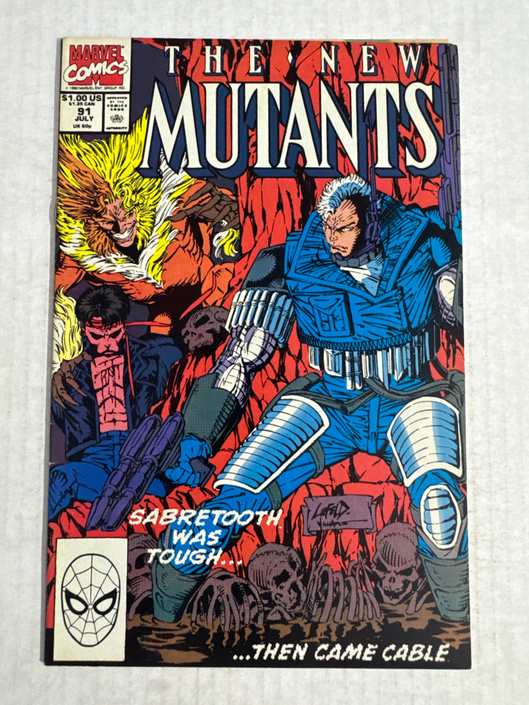 NEW MUTANTS #91 VF- Rob Liefeld Cover