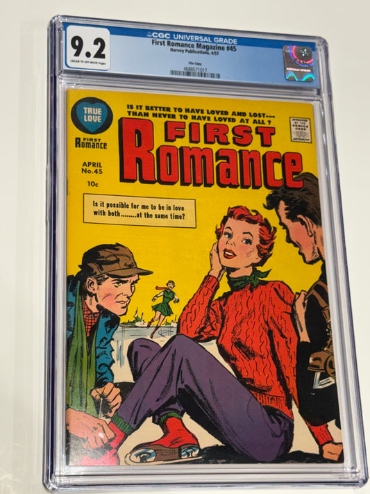 FIRST ROMANCE MAGAZINE #45 CGC 9.2