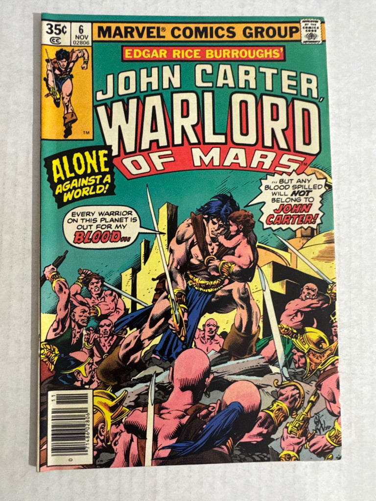 JOHN CARTER WARLORD OF MARS #6 VF+