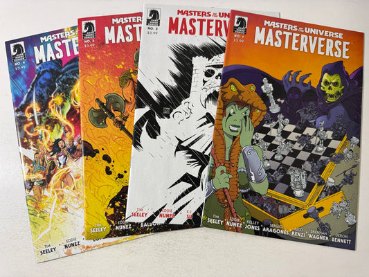 MASTERS OF THE UNIVERSE Masterverse #1-4 NM C Variant Set