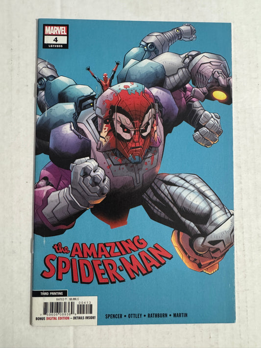 AMAZING SPIDER-MAN #4 Vol 5 VF 3rd Print Ryan Ottley Variant