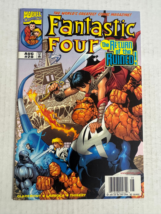 FANTASTIC FOUR #20 Vol 3 VF- NEWSSTAND
