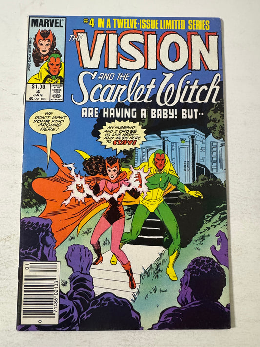 VISION AND THE SCARLET WITCH #4 Vol 2  FN/VF 1ST APPEARANCE CANADIAN PRICE VARIANT