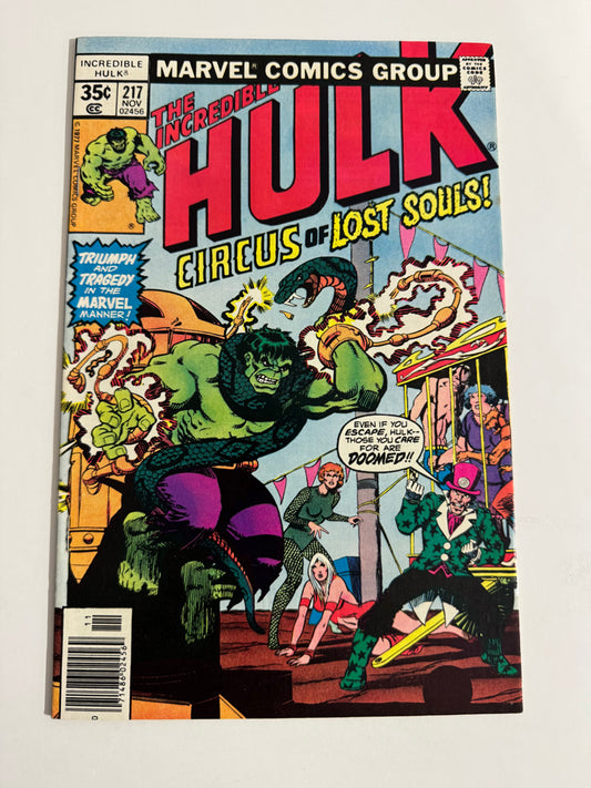 INCREDIBLE HULK #217 VF