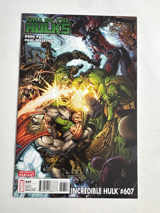 INCREDIBLE HULK #607 VF/NM 2nd Print Variant