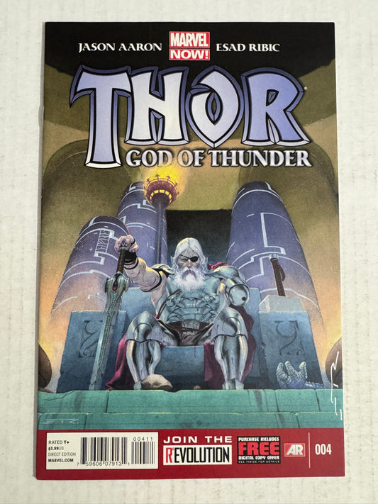 THOR GOD OF THUNDER #4 NM SIGNED by Esad Ribic