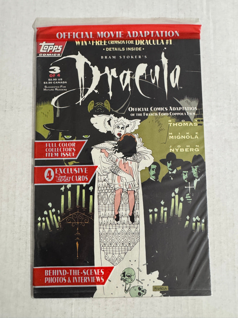 BRAM STOKER'S DRACULA #3 NM Sealed Mike Mignola Cover