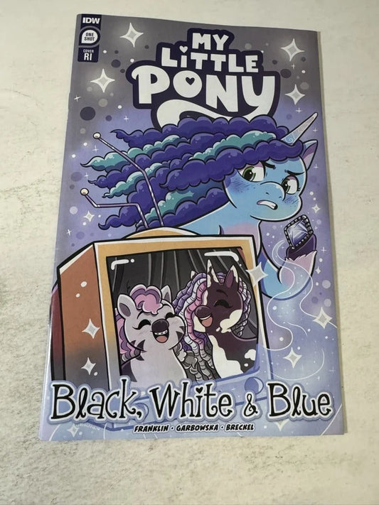 MY LITTLE PONY Black White & Blue NM 1:10 Variant