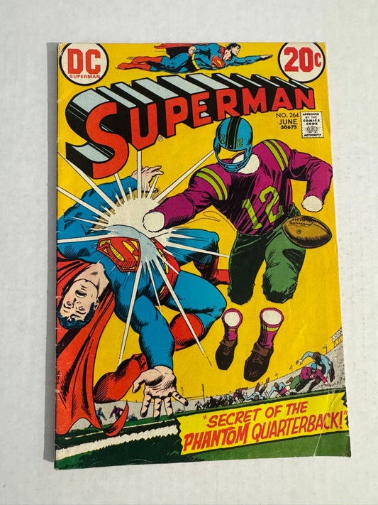 SUPERMAN #264 VG+ Neal Adams Cover