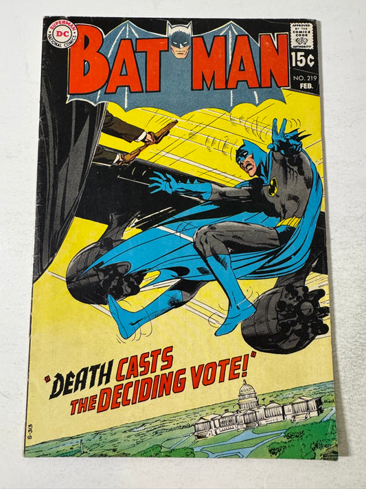 BATMAN #219 VG Neal Adams Cover