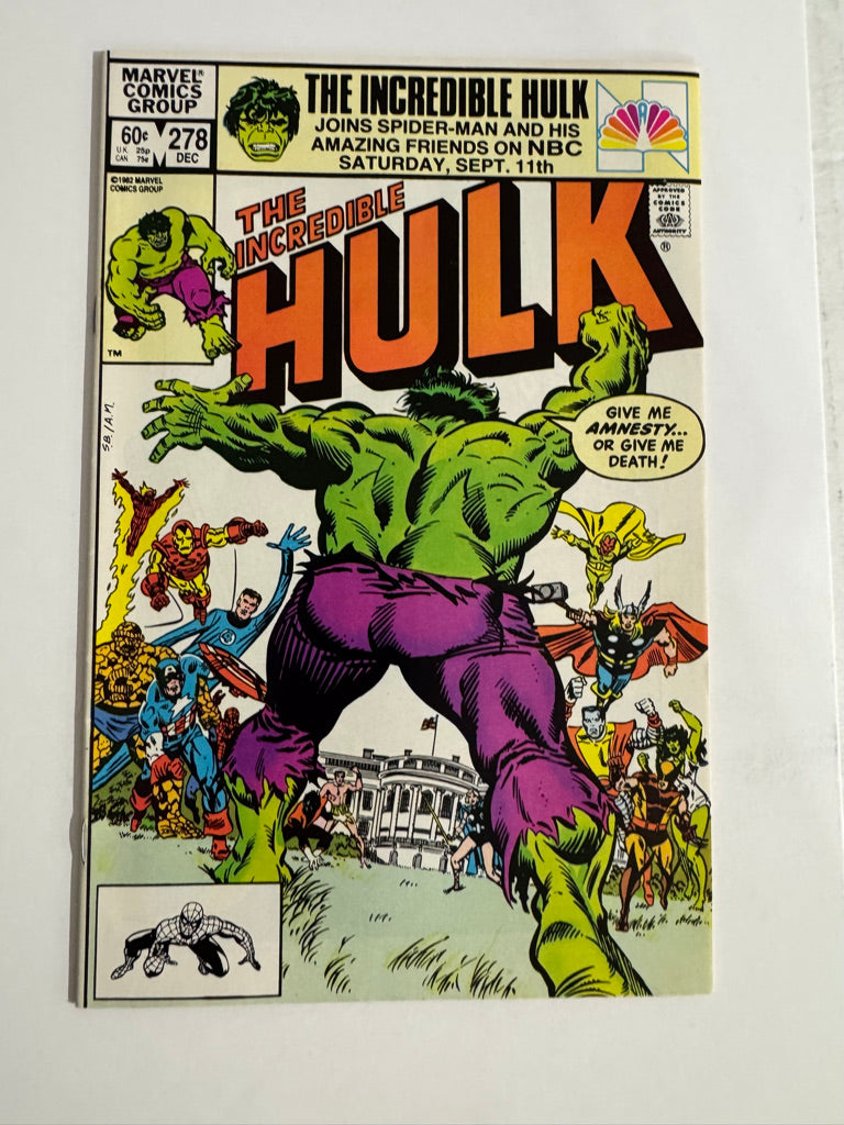 INCREDIBLE HULK #278 NM-