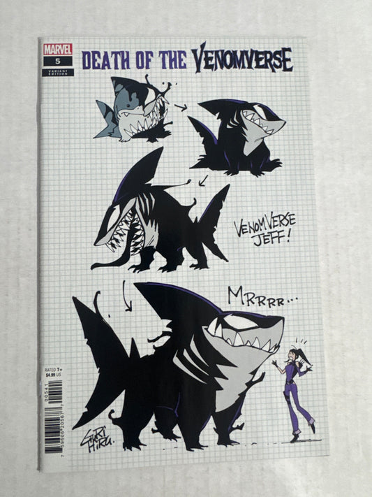 DEATH OF VENOMVERSE #5 NM Jeff The Landshark Design Variant