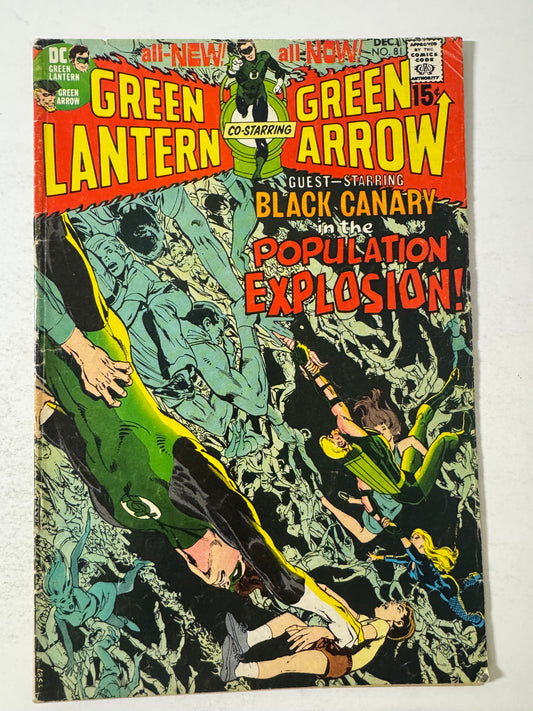 GREEN LANTERN GREEN ARROW #81 GD/VG Neal Adams Cover