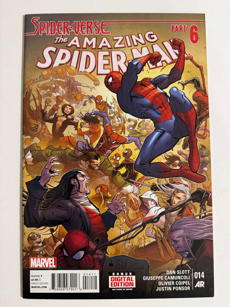 AMAZING SPIDER-MAN #14 Vol 3 Olivier Coipel Cover VF+