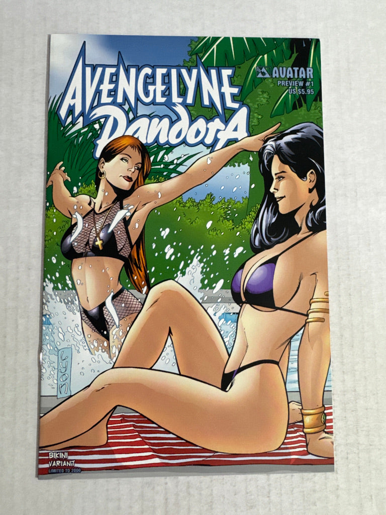 AVENGELYNE PANDORA PREVIEW #1 NM Bikini Variant LTD 2000
