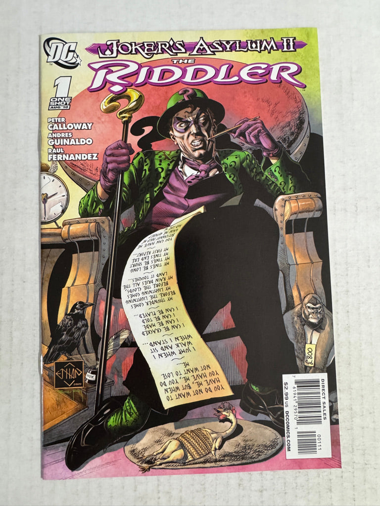 JOKER'S ASYLUM II RIDDLER #1 NM- Ethan Van Sciver Cover