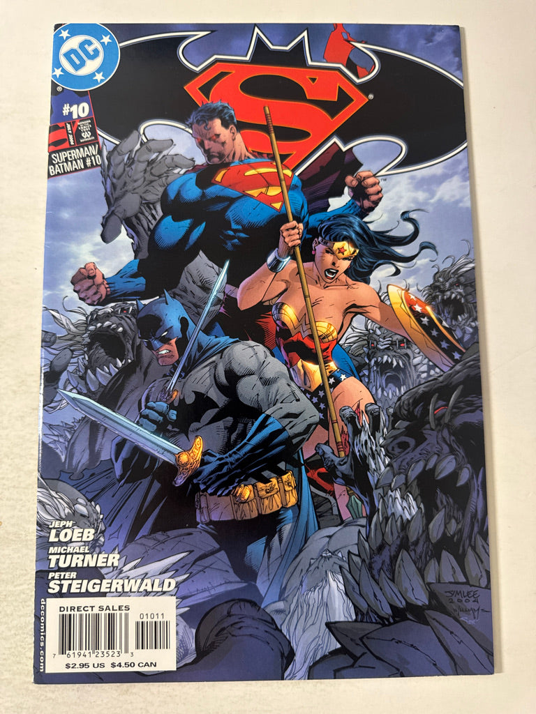 SUPERMAN BATMAN #10 VF/NM Jim Lee Cover