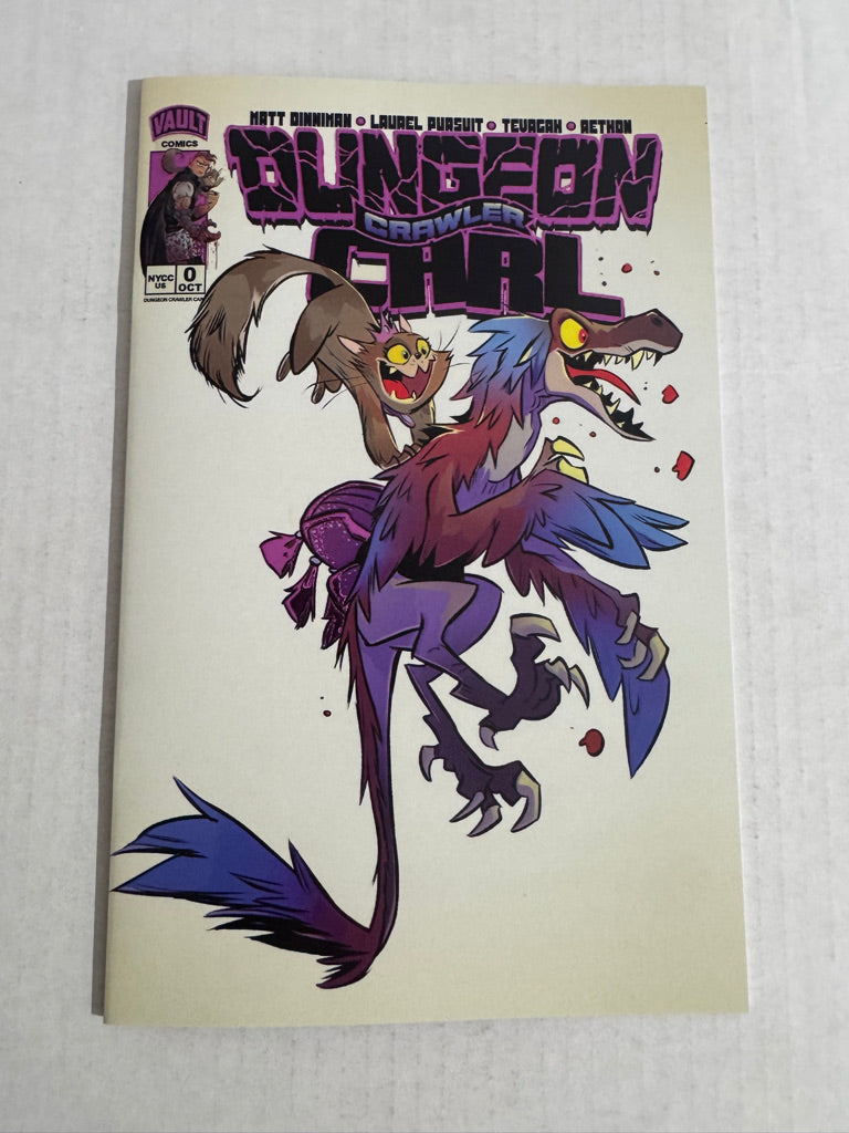 DUNGEON CRAWLER CARL #0 NM  NYCC Brett Bean Foil Embossed Donut & Mongo Variant LTD 300