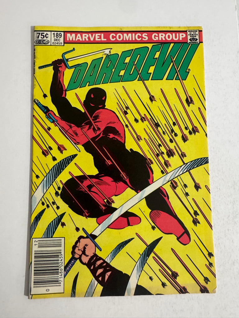 DAREDEVIL #189 FN Frank Miller Cover CANADIAN PRICE VARIANT