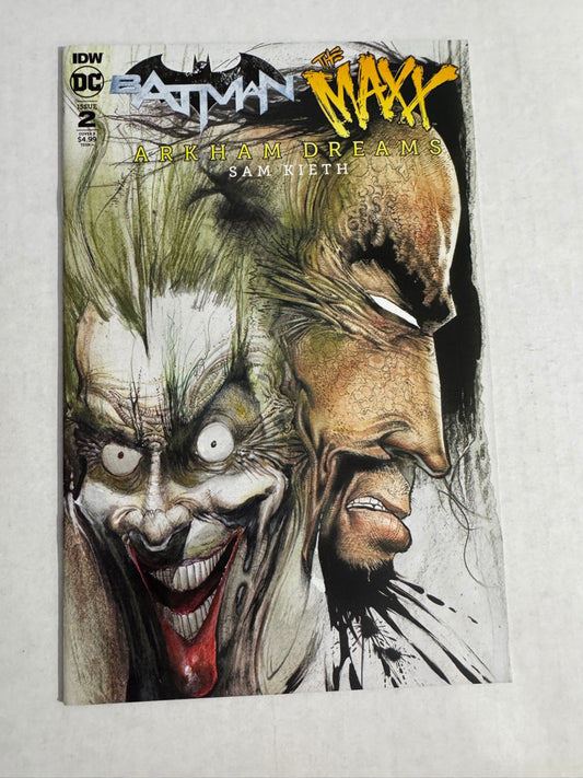 BATMAN THE MAXX Arkham Dreams #2 NM Sam Kieth B Variant