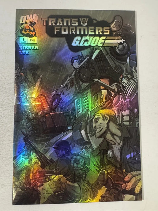 TRANSFORMERS GI JOE #1 NM Pat Lee Holofoil Variant