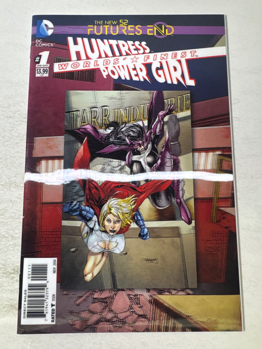 HUNTRESS POWER GIRL WORLD'S FINEST FUTURES END #1 NM Lenticular Cover 1ST APPEARANCE