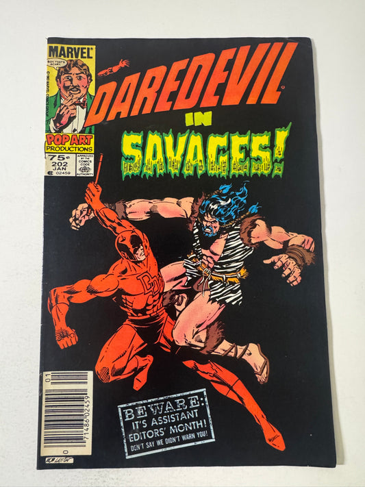 DAREDEVIl #202 VF- CANADIAN PRICE VARIANT