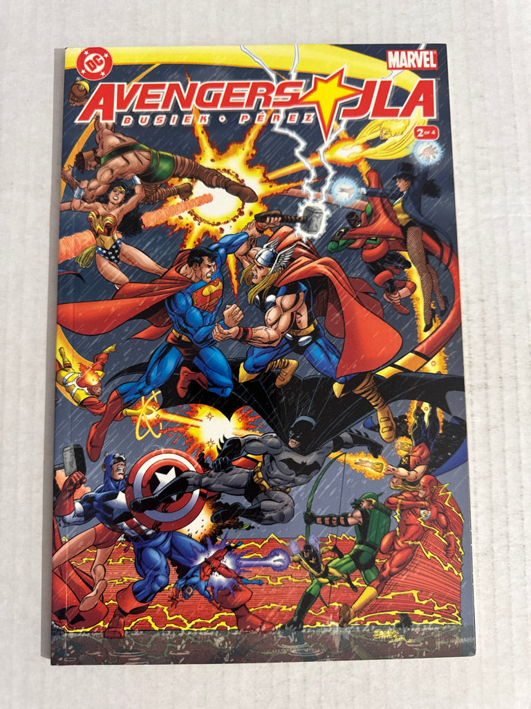 AVENGERS JLA #2 NM- George Perez Cover