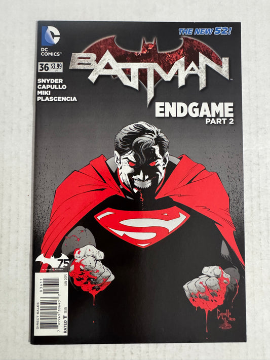 BATMAN #36 Vol 2 NM- Greg Capullo Cover