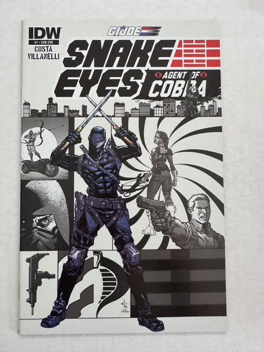 GI JOE SNAKE EYES Agent of Cobra #1 NM SUB Variant