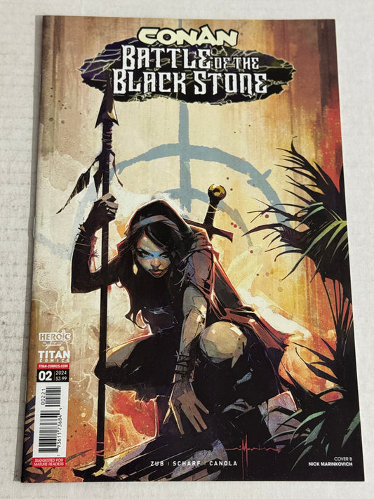 CONAN BATTLE OF THE BLACK STONE #2 NM Marinkovich B Variant