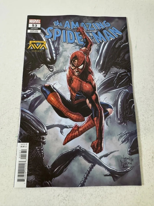 AMAZING SPIDER-MAN #53 Vol 6 NM Tony Daniel Aliens Variant