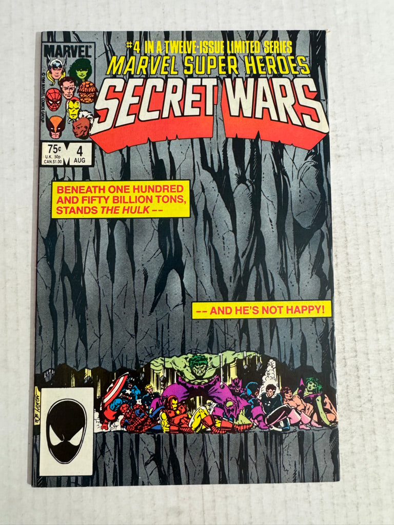 MARVEL SUPER HEROES SECRET WARS #4 Bob Layton Cover