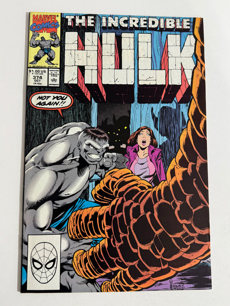 INCREDIBLE HULK #374 VF/NM Dale Keown Cover