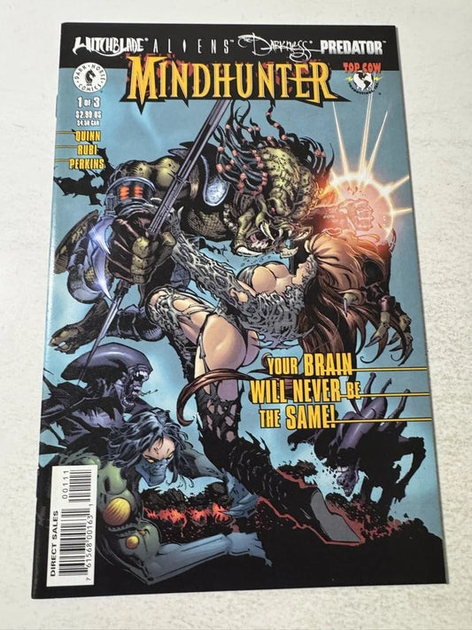 WITCHBLADE ALIENS THE DARKNESS PREDATOR MINDHUNTER #1 NM