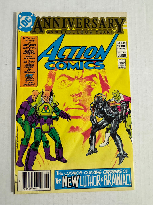 ACTION COMICS #544 FN CANADIAN PRICE VARIANT  1ST APPEARANCE