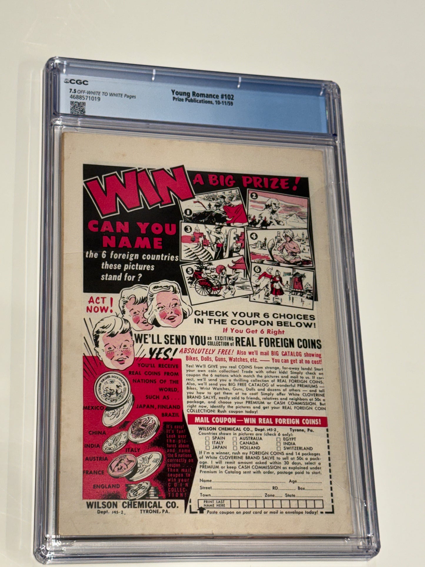 YOUNG ROMANCE #102 CGC 7.5