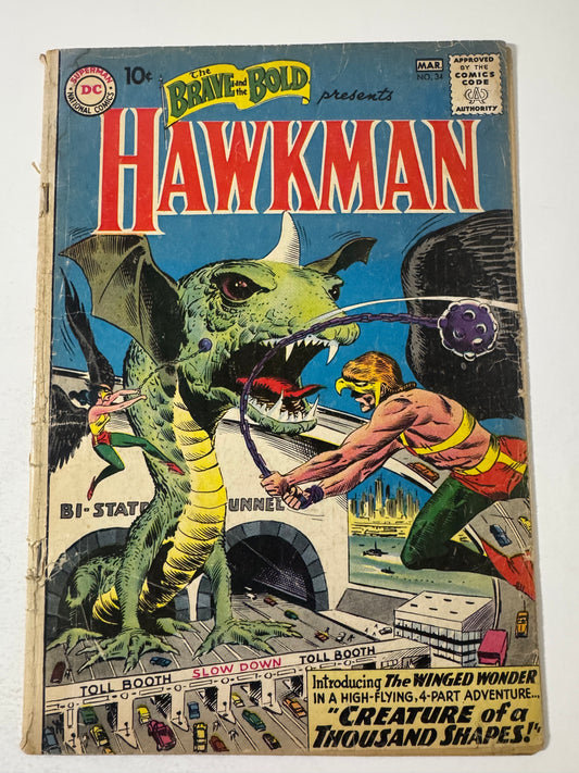 BRAVE & THE BOLD #34 FR/GD 1ST APPEARANCE