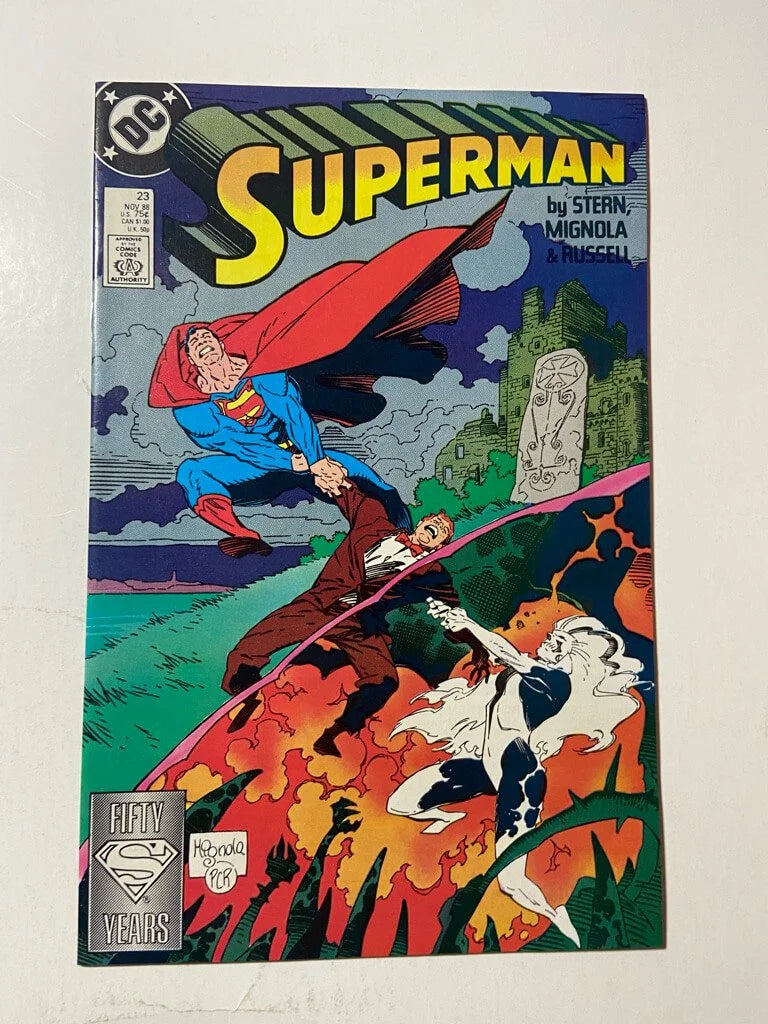 SUPERMAN #23 Vol 2 NM Mike Mignola Cover