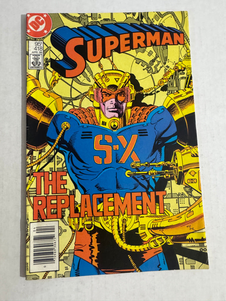 SUPERMAN #417 VG+ CANADIAN PRICE VARIANT