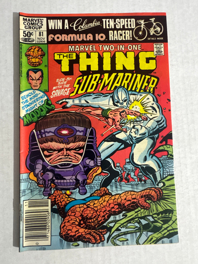 MARVEL TWO-IN-ONE #81 FN NEWSSTAND