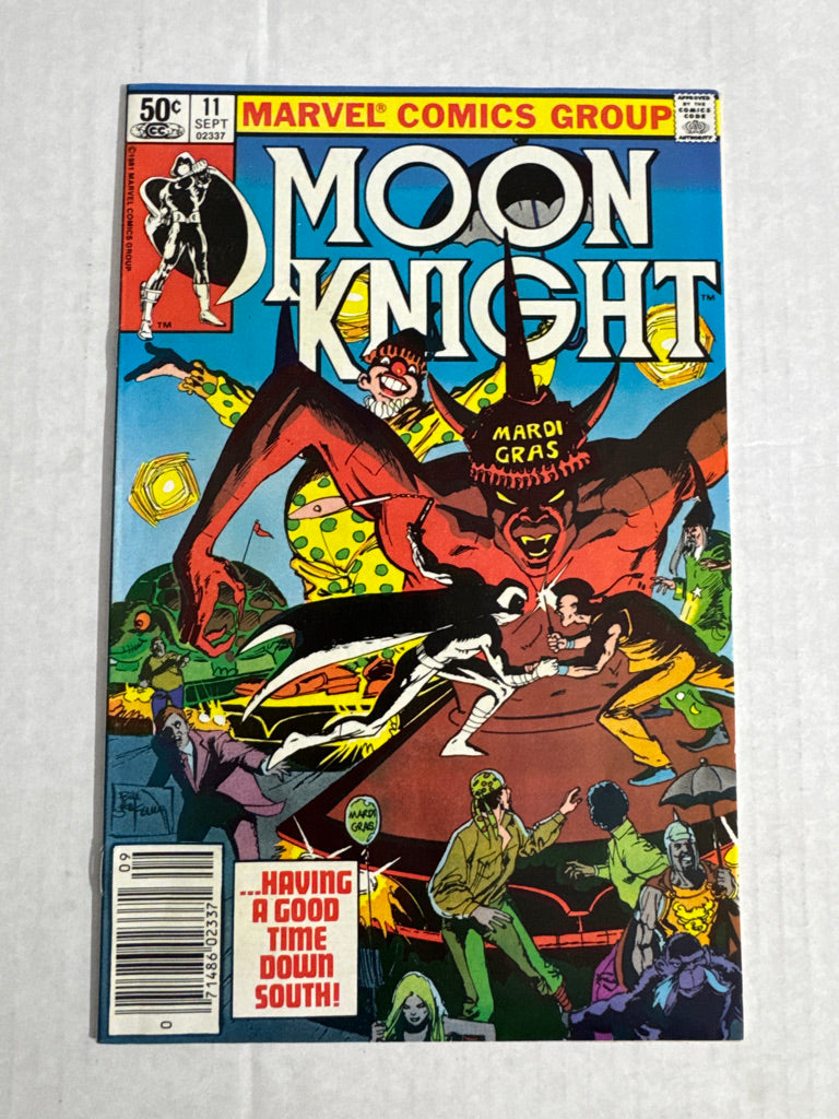 MOON KNIGHT #11 VF+ Bill Sienkiewicz Cover NEWSSTAND