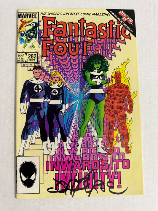 FANTASTIC FOUR #282 VG/FN SIGNED by John Byrne