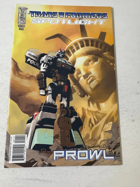 TRANSFORMERS SPOTLIGHT Prowl #1 VF/NM B Variant