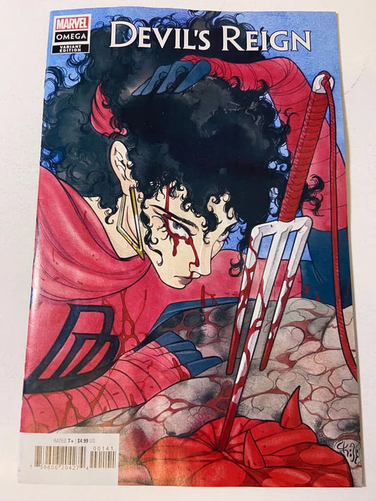 DEVIL'S REIGN OMEGA #1 NM- Peach Mokoko Variant